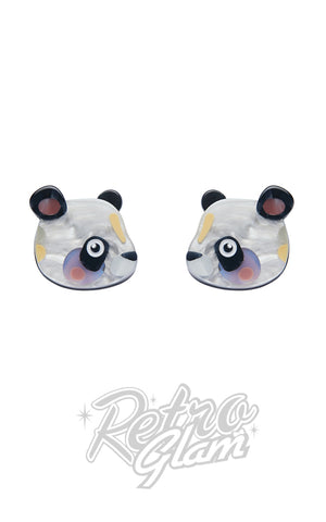 Erstwilder X Pete Cromer The Patient Panda Stud Earrings Erstwilder X Pete Cromer The Patient Panda Stud Earrings
