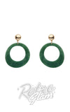 Erstwilder Essentials Statement Circle Drop Earrings green marble Erstwilder Essentials Statement Circle Drop Earrings green marble