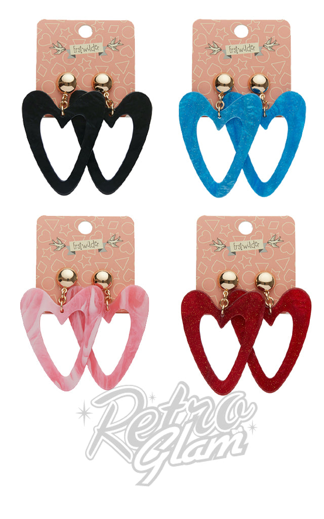 Erstwilder Essentials Statement Heart Drop Earrings Erstwilder Essentials Statement Heart Drop Earrings
