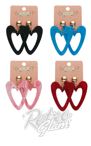 Erstwilder Essentials Statement Heart Drop Earrings Erstwilder Essentials Statement Heart Drop Earrings
