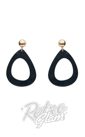 Erstwilder Essentials Statement Tear Drop Earrings black