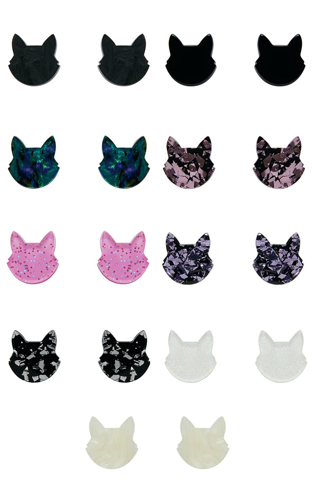 Erstwilder Essentials Cat Head Stud Earrings Erstwilder Essentials Cat Head Stud Earrings