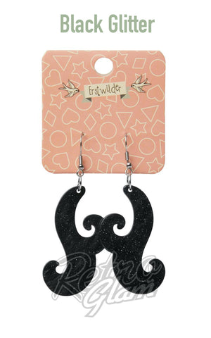 Erstwilder Nouveau Essentials Drop Earrings - Pink & Emerald left only Erstwilder Nouveau Essentials Drop Earrings - Pink & Emerald left only