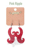 Erstwilder Nouveau Essentials Drop Earrings - Pink & Emerald left only Erstwilder Nouveau Essentials Drop Earrings - Pink & Emerald left only