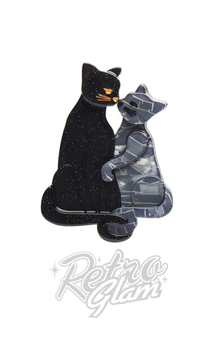 Erstwilder Feline Embrace Brooch Erstwilder Feline Embrace Brooch