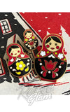 Erstwilder matryoshka doll pins Erstwilder matryoshka doll pins
