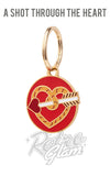 Erstwilder Enamel Pet Charm shot through the heart Erstwilder Enamel Pet Charm shot through the heart