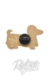 Erstwilder Most Ghostly Pooch pin glow dark back Erstwilder Most Ghostly Pooch pin glow dark back