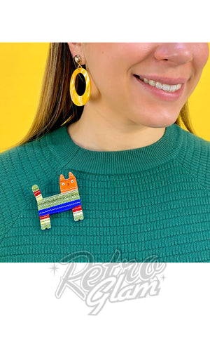 Erstwilder Pinata Cat Brooch model Erstwilder Pinata Cat Brooch model
