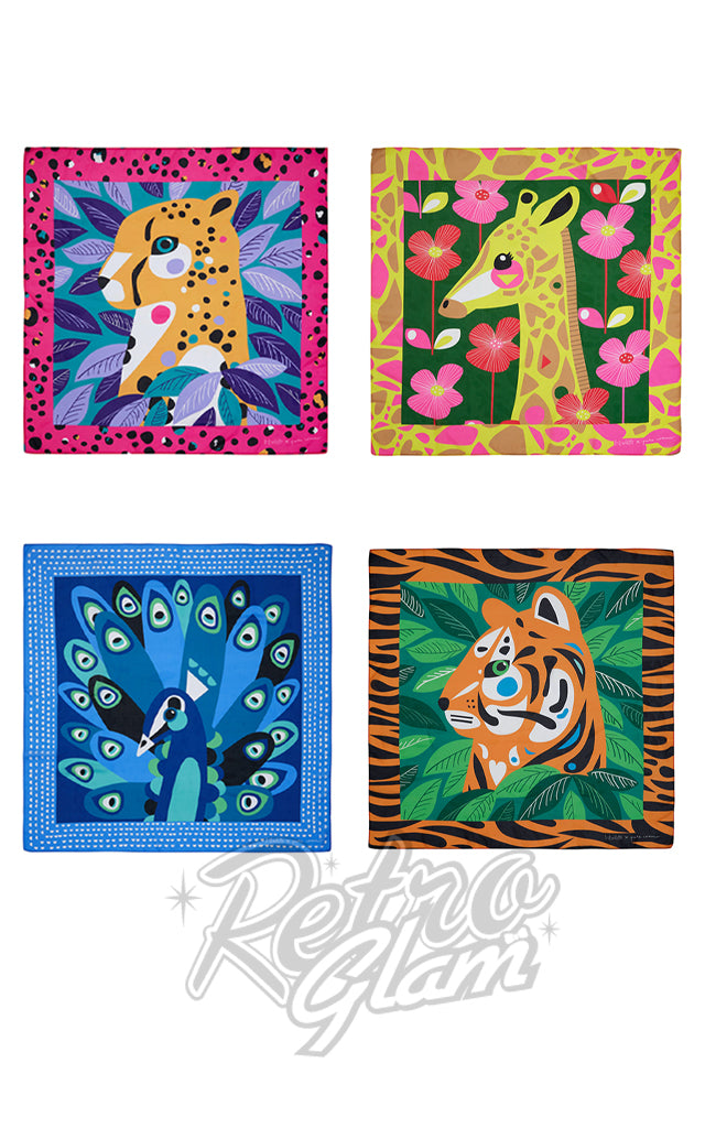 Erstwilder Pete Cromer Large Square Scarf - Tiger left only Erstwilder Pete Cromer Large Square Scarf - Tiger left only