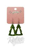 erstwilder tree earrings drops green erstwilder tree earrings drops green