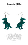 erstwilder Tyrannosaurus Drop Earrings emerald erstwilder Tyrannosaurus Drop Earrings emerald