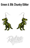 erstwilder Tyrannosaurus Drop Earrings green chunky erstwilder Tyrannosaurus Drop Earrings green chunky