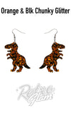 erstwilder Tyrannosaurus Drop Earrings orange chunky erstwilder Tyrannosaurus Drop Earrings orange chunky