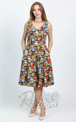Eva Rose Misses Dress in Book Print Eva Rose Misses Dress in Book Print