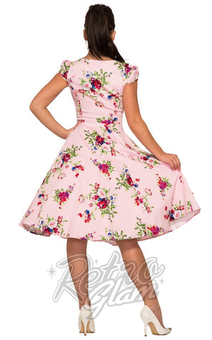 Hearts and Roses Royal Ballet Dress in Pink Back Hearts and Roses Royal Ballet Dress in Pink Back