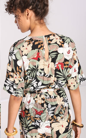 Hell Bunny Adelaida Jumpsuit back Hell Bunny Adelaida Jumpsuit back