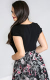 Hell Bunny Mia Top in Black back Hell Bunny Mia Top in Black back