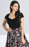 Hell Bunny Mia Top in Black Hell Bunny Mia Top in Black