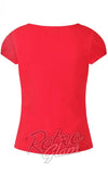 Hell Bunny Mia Top in Red back Hell Bunny Mia Top in Red back