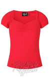 Hell Bunny Mia Top in Red Hell Bunny Mia Top in Red