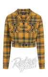 Hell Bunny Wither Jacket in Yellow Plaid 50d Hell Bunny Wither Jacket in Yellow Plaid 50d