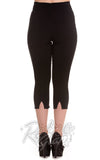 Hell Bunny Tina Capris in Black back Hell Bunny Tina Capris in Black back