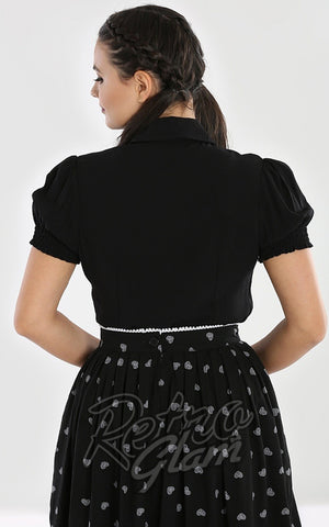 Hell Bunny Skelli Blouse gothic back Hell Bunny Skelli Blouse gothic back