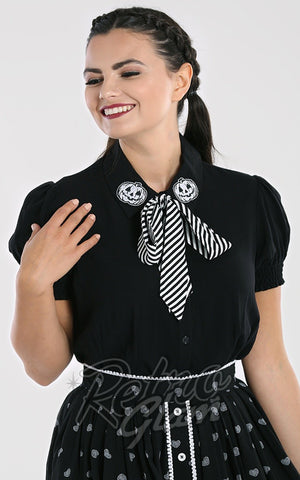 Hell Bunny Skelli Blouse gothic Hell Bunny Skelli Blouse gothic