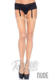 Leg Avenue 1001Q Sheer Stockings Plus Size in Tan, Nude or Black