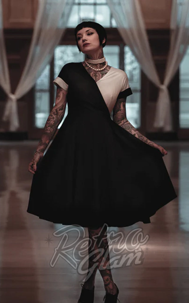 Lively Ghosts Into Midnight Black & White Dress - XL & 2XL left only Lively Ghosts Into Midnight Black & White Dress - XL & 2XL left only