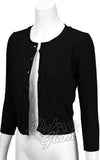 Mak Textured Cardigan in Black pinup Mak Textured Cardigan in Black pinup