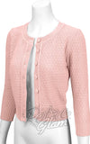 Mak Textured Cardigan in Blush Pink pinup Mak Textured Cardigan in Blush Pink pinup