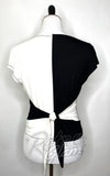 The Oblong Box MCM Scaredy Cat Top in White & Black back The Oblong Box MCM Scaredy Cat Top in White & Black back
