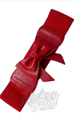red bow stretch belt red bow stretch belt