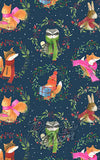 Retrolicious Bow Top in Chilly Days Print fabric Retrolicious Bow Top in Chilly Days Print fabric