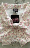 Retrolicious Bow Top in Rainbow Print retro Retrolicious Bow Top in Rainbow Print retro