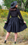 Retrolicious Helen Retro Blouse in Black back Retrolicious Helen Retro Blouse in Black back