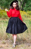 Retrolicious Helen Retro Blouse in Red 50s Retrolicious Helen Retro Blouse in Red 50s