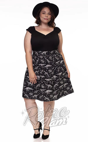 Retrolicious Isabel Top in Black curvy pinup