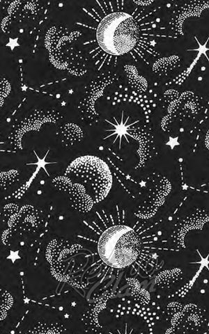 Retrolicious Fit & Flare Dress in Space Print - L left only Retrolicious Fit & Flare Dress in Space Print - L left only