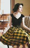 Retrolicious Isabel Top in Black rockabilly Retrolicious Isabel Top in Black rockabilly