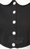 Smak Parlour Black & White Quilted Mini Dress detail Smak Parlour Black & White Quilted Mini Dress detail