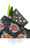 Sourpuss pouch creepy peonies Sourpuss pouch creepy peonies