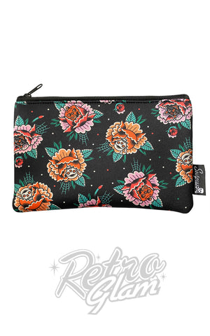 Sourpuss Zip Pouches creepy peonies Sourpuss Zip Pouches creepy peonies