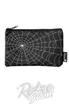 spider web pouch gothic spider web pouch gothic