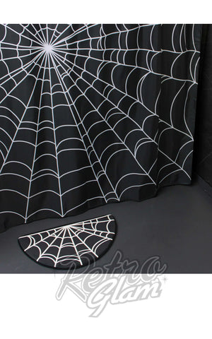 Sourpuss Spiderweb Shower Curtain bathroom Sourpuss Spiderweb Shower Curtain bathroom