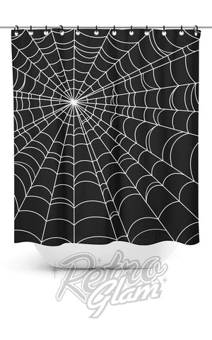 Sourpuss Spiderweb Shower Curtain Sourpuss Spiderweb Shower Curtain