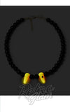 Splendette Harvest Moon glow dark Fangs Necklace Splendette Harvest Moon glow dark Fangs Necklace