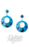 Splendette Moon Drop Hoop Earrings Splendette Moon Drop Hoop Earrings